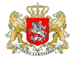 De gueules au saint Georges d'argent nimbé d'or terrassant un dragon aussi d'argent